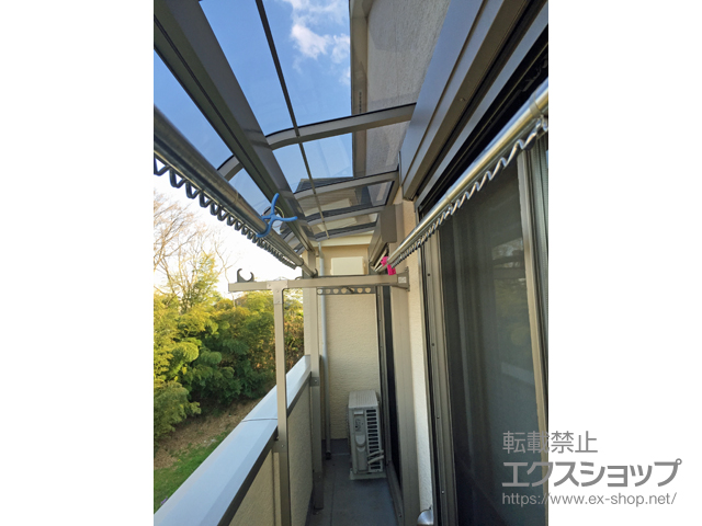 神奈川県横浜市ののバルコニー・ベランダ屋根 スピーネ R型 屋根タイプ 単体 積雪〜20cm対応 施工例