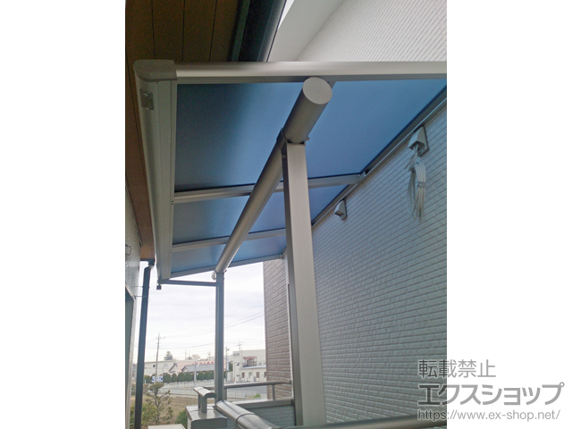 埼玉県幸手市ののバルコニー・ベランダ屋根 ヴェクターテラス F型 屋根タイプ 単体 積雪〜20cm対応 施工例