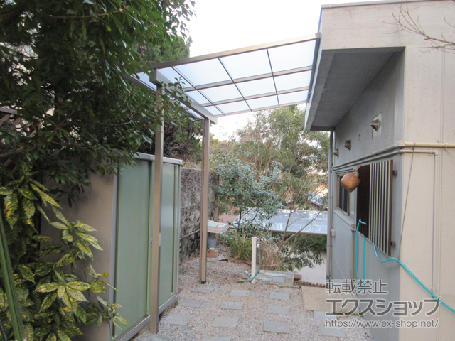 福岡県福岡市ののテラス屋根 スピーネ F型 テラスタイプ 単体 積雪〜20cm対応 施工例