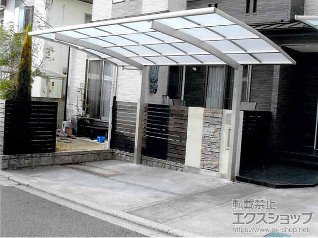 愛媛県伊予市ののカーポート プレシオスポート 積雪〜20cm対応 施工例