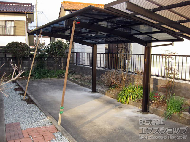 兵庫県加東市ののカーポート プレシオスポート 積雪〜20cm対応 施工例