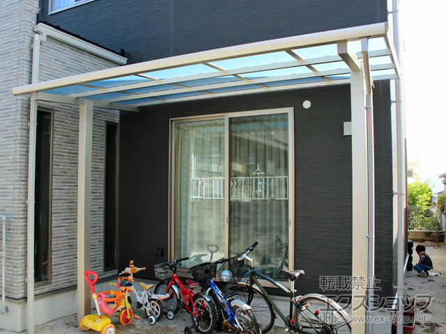 福岡県大野城市ののテラス屋根 エフルージュグランZERO テラスタイプ 積雪〜20cm対応 施工例