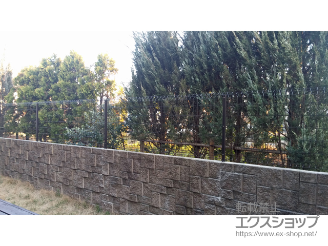 東京都府中市ののフェンス・柵 イーネットフェンス1F型 自由柱タイプ 自由柱タイプ 施工例