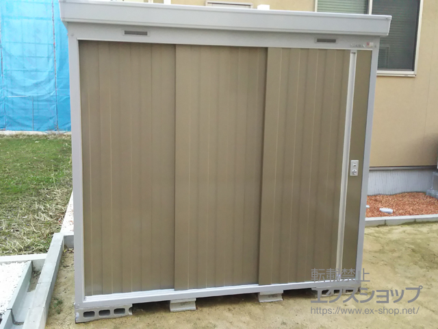 石川県金沢市のの物置・屋外倉庫 ネクスタ 多雪地型（NXN-30S-MB） 施工例