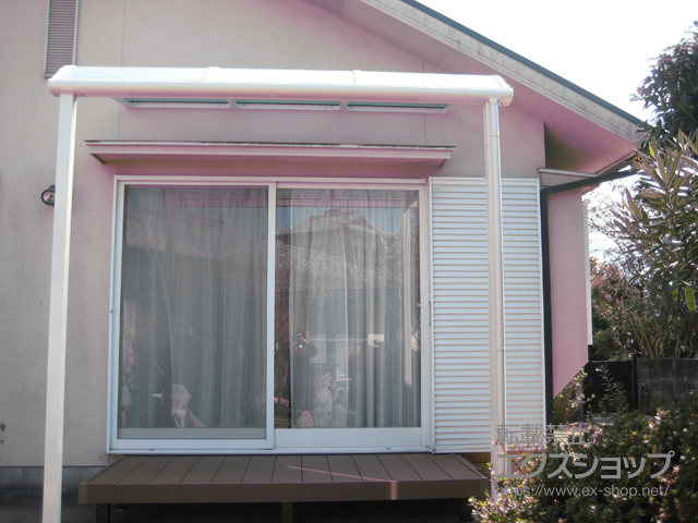 福岡県福岡市ののテラス屋根 ヴェクターテラス R型 テラスタイプ 単体 積雪〜20cm対応 施工例