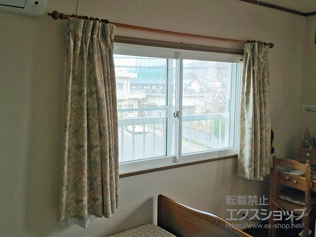 徳島県小松島市のの二重窓（内窓） プラマードU 引違い窓 2枚建 施工例