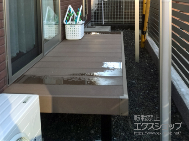 静岡県藤枝市ののウッドデッキ マージウッドデッキ 施工例