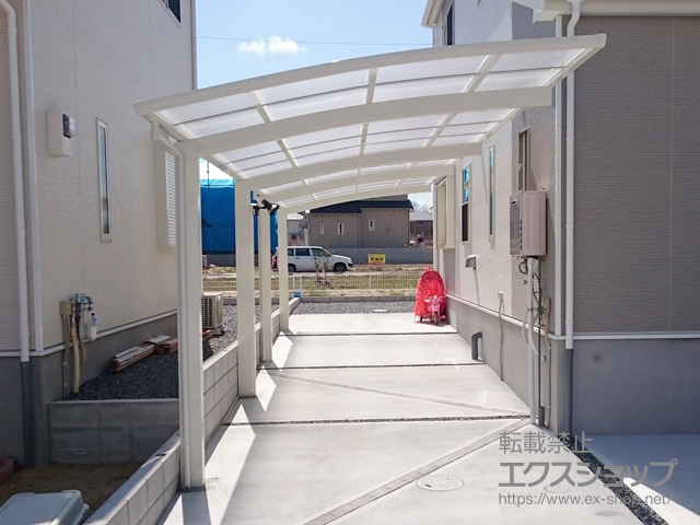 京都府木津川市ののカーポート レイナポートグラン 縦連棟　積雪〜20cm対応 施工例