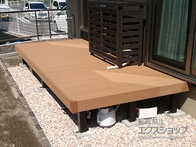 静岡県三島市ののウッドデッキ マージウッドデッキ 施工例