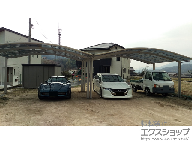 広島県広島市ののカーポート レイナツインポートグラン　積雪〜20cm対応 施工例