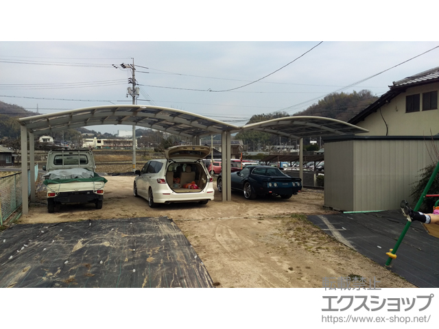 広島県広島市ののカーポート レイナツインポートグラン　積雪〜20cm対応 施工例