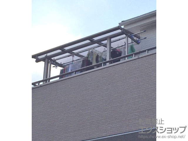 神奈川県横浜市ののバルコニー・ベランダ屋根 スピーネ F型 屋根タイプ 単体 積雪〜20cm対応 施工例