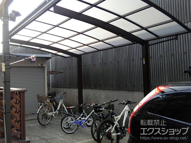 兵庫県姫路市ののカーポート プレシオスポート 積雪〜20cm対応 施工例