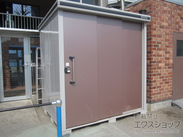 神奈川県川崎市のの物置・屋外倉庫 エルモ 一般型（LMD-2218H-MR） 施工例