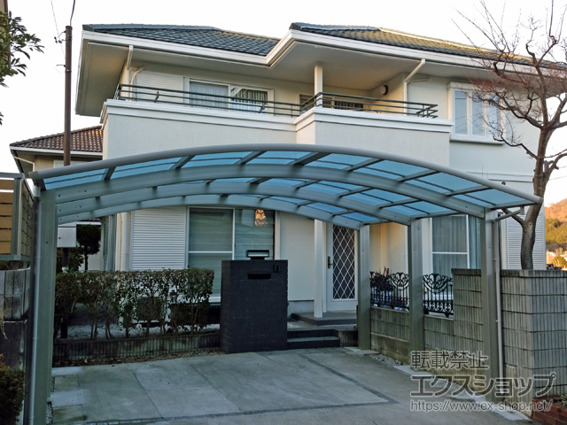 群馬県桐生市ののカーポート レイナツインポートグラン50 積雪50cm対応 施工例