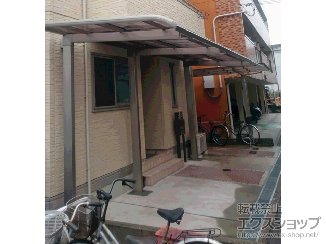 兵庫県神戸市のLIXIL リクシル（トステム）のカーポート レガーナポートシグマIII 延長 積雪〜20cm対応 施工例