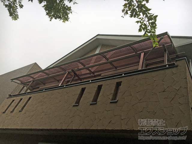 千葉県市川市ののバルコニー・ベランダ屋根 ヴェクターテラス R型 屋根タイプ 連棟 積雪〜20cm対応 施工例