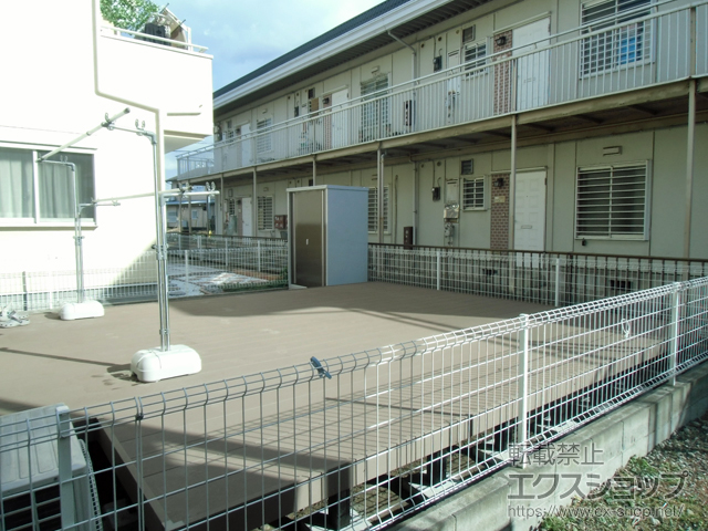 神奈川県相模原市ののウッドデッキ リウッドデッキ 200 施工例