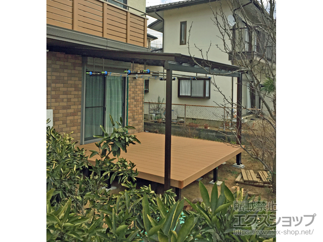 千葉県野田市ののウッドデッキ リウッドデッキ 200 施工例