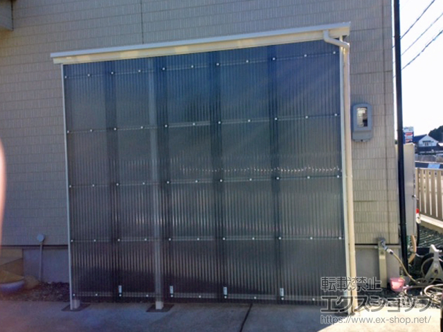 静岡県磐田市ののストックヤード フリーヤード　オープンタイプ 積雪〜20cm対応 施工例