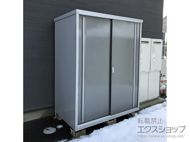 宮城県栗原市のの物置・屋外倉庫 シンプリー 一般型 1520×905×1903 MJX-159E-P-PG 施工例