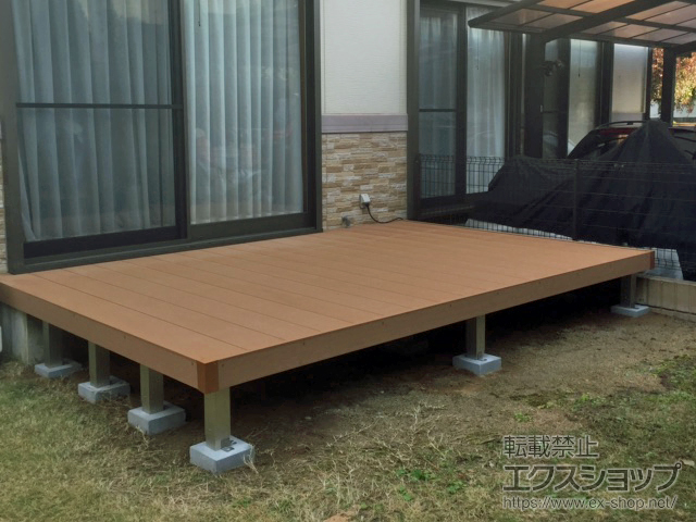 大阪府豊能郡豊能町ののウッドデッキ リウッドデッキ 200 施工例