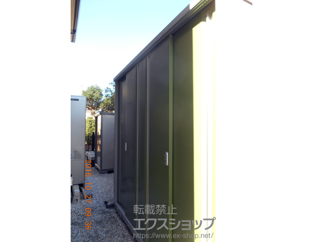 神奈川県横須賀市のの物置・屋外倉庫 シンプリー 一般型 (MJX-217E-P-LG) 施工例