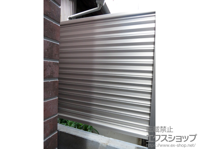 東京都渋谷区ののフェンス・柵 ミエーネフェンス 目隠しルーバータイプ 自由柱施工 施工例