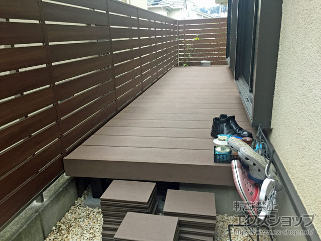 神奈川県川崎市ののウッドデッキ リウッドデッキ 200 施工例