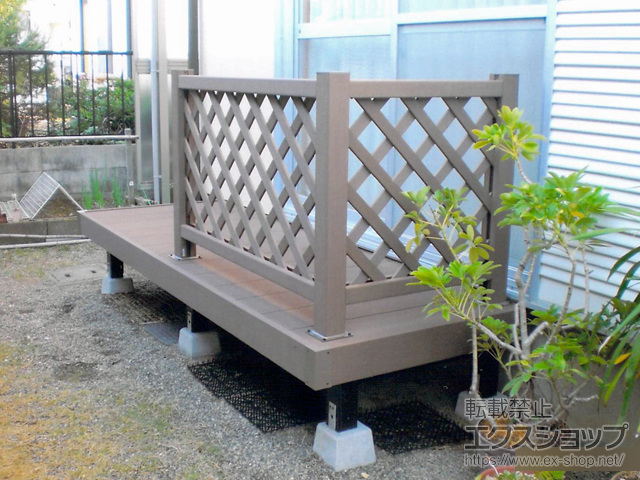 大阪府阪南市ののウッドデッキ マージウッドデッキ 施工例