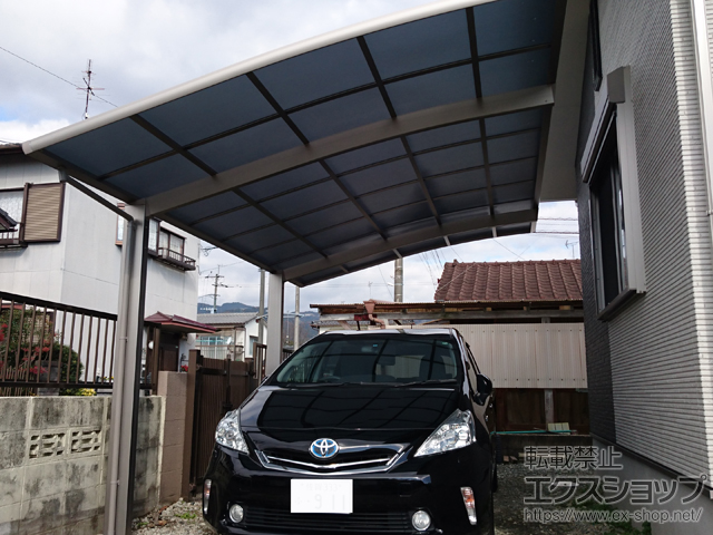 佐賀県佐賀市ののカーポート ネスカR (ラウンドスタイル) 積雪〜20cm対応 施工例