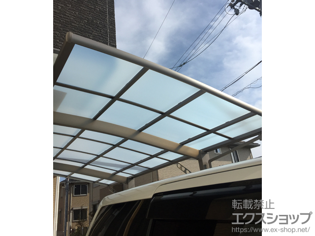大阪府枚方市ののカーポート ネスカR (ラウンドスタイル) 積雪〜20cm対応 施工例