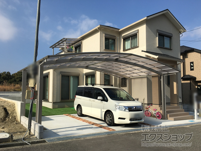 大阪府富田林市ののカーポート レイナトリプルポートグラン　積雪〜20cm対応 施工例