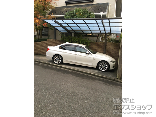 神奈川県横浜市ののカーポート ネスカR (ラウンドスタイル) 積雪〜20cm対応 施工例