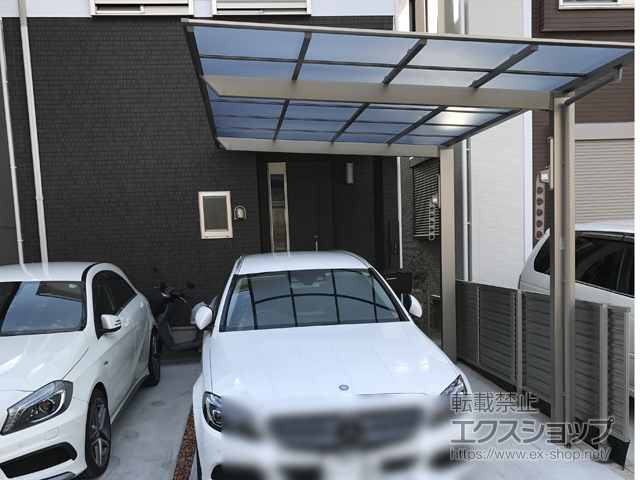愛知県名古屋市ののカーポート ネスカF (フラットスタイル) 積雪〜20cm対応 施工例
