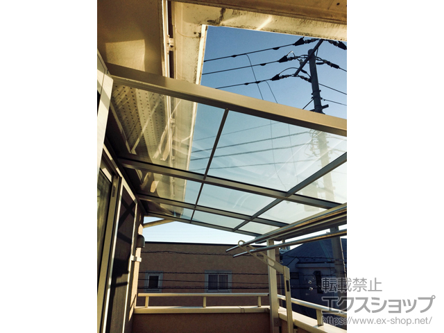 千葉県千葉市ののバルコニー・ベランダ屋根 スピーネ F型 屋根タイプ 単体 積雪〜20cm対応 施工例