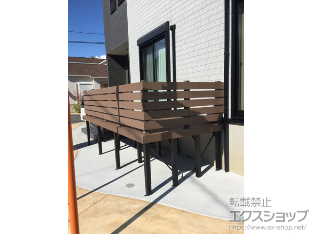 大阪府南河内郡河南町ののウッドデッキ リウッドデッキ 200 施工例