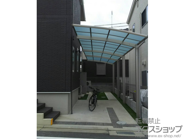 京都府木津川市ののカーポート レイナポートグラン 縦連棟　積雪〜20cm対応 施工例