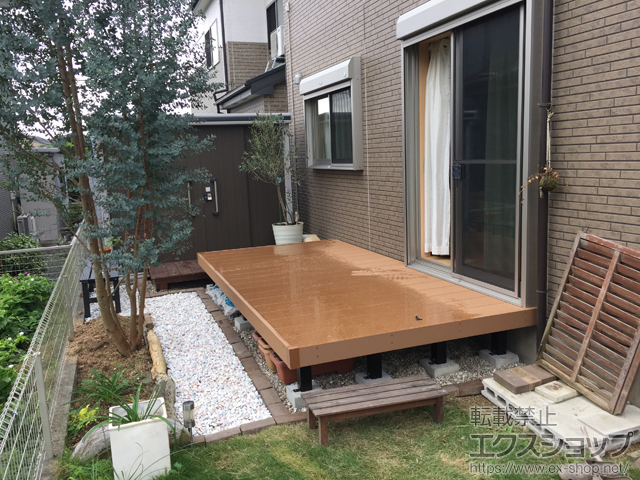 愛知県豊橋市ののウッドデッキ マージウッドデッキ 施工例