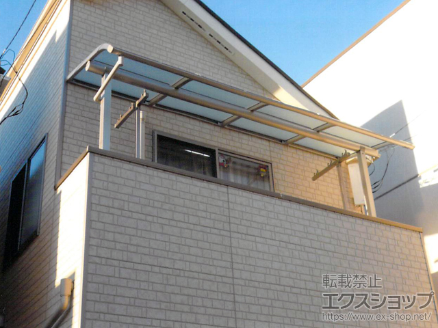 埼玉県川口市ののバルコニー・ベランダ屋根 ヴェクターテラス R型 屋根タイプ 単体 積雪〜20cm対応 施工例