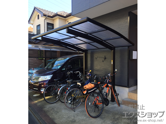 神奈川県相模原市ののサイクルポート・駐輪場 レイナポートグランミニ 積雪〜20cm対応 施工例