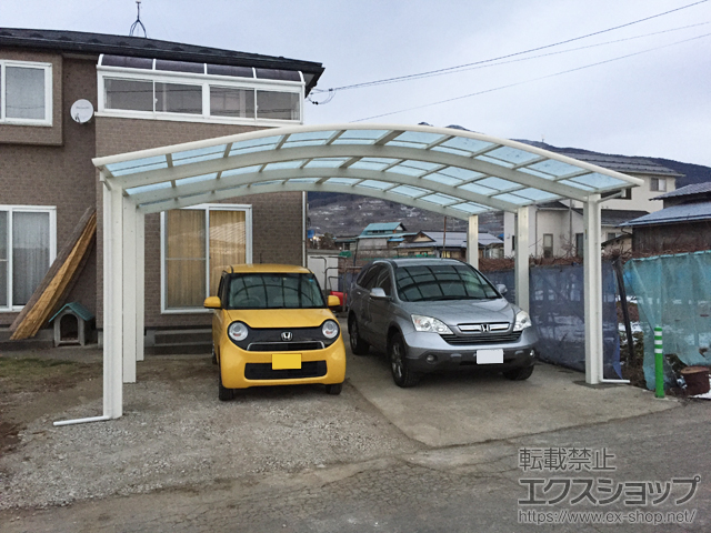 長野県中野市ののカーポート レイナツインポートグラン50 積雪〜50cm対応 施工例
