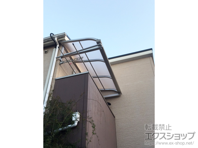 滋賀県草津市ののバルコニー・ベランダ屋根 ヴェクターテラス R型 ルーフタイプ 単体 積雪〜20cm対応 施工例