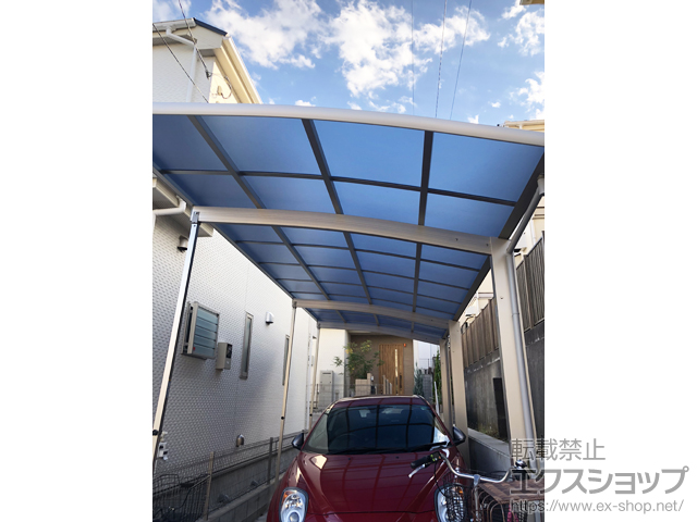 神奈川県横浜市ののカーポート レイナポートグラン 延長　積雪〜20cm対応 施工例