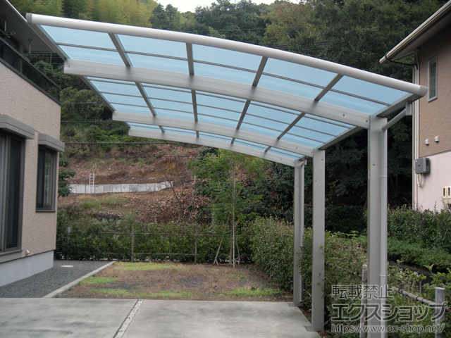 静岡県藤枝市ののカーポート レイナポートグラン 延長　積雪〜20cm対応 施工例