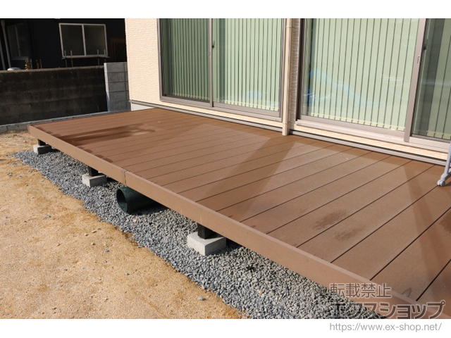 岡山県井原市ののウッドデッキ リウッドデッキ 200 施工例