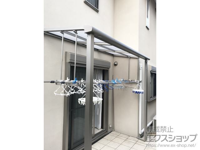 大阪府茨木市ののテラス屋根 スピーネ F型 テラスタイプ 単体 積雪〜20cm対応 施工例