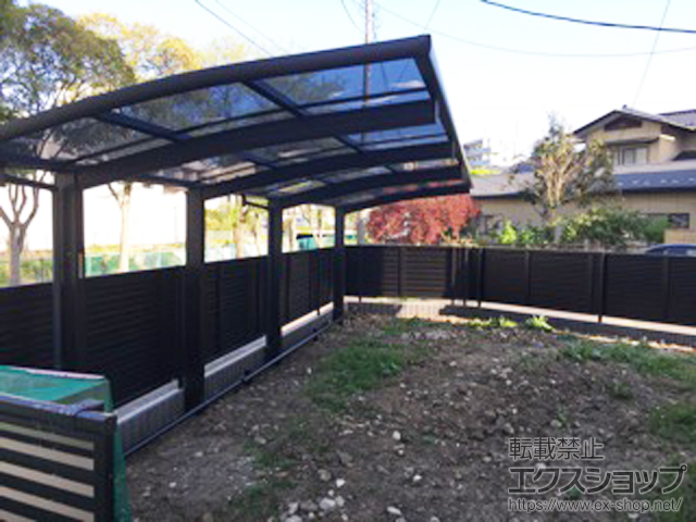 宮城県仙台市ののサイクルポート・駐輪場 レイナポートグランミニ 縦連棟積雪〜20cm対応 施工例