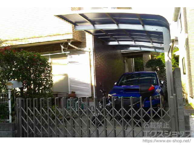 福岡県福岡市ののカーゲート レイオス1型 ノンレール 片開き 38Ｓ 施工例