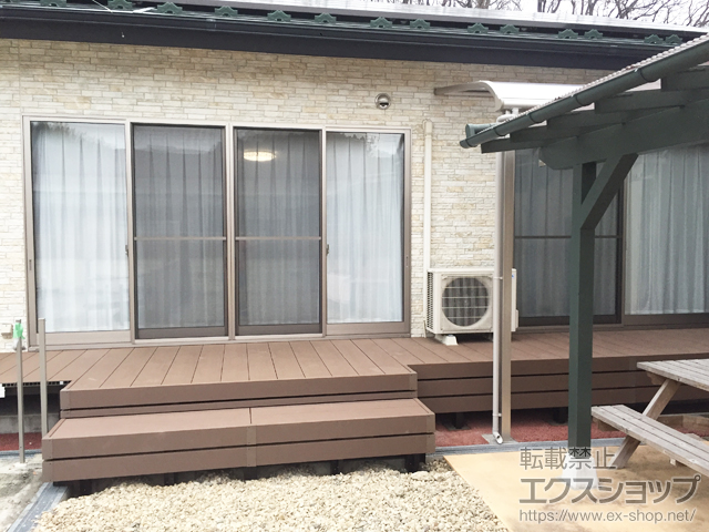 宮城県仙台市ののウッドデッキ リウッドデッキ 200 施工例
